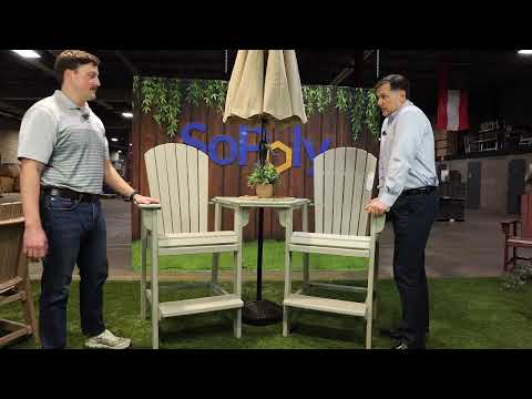 St. Simons 3-Piece Fan-Back Counter-Height Tête-à-Tête Set